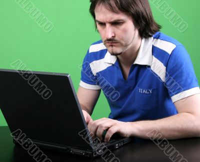 man and laptop