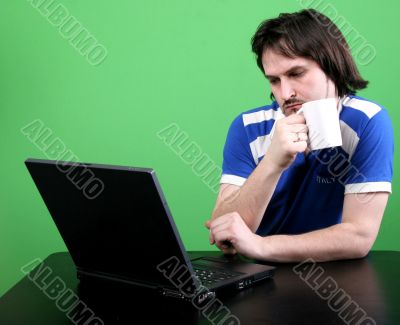 man and laptop