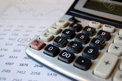 Calculator and financial information