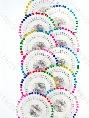 Multi-coloured needles 15