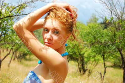 In the fields