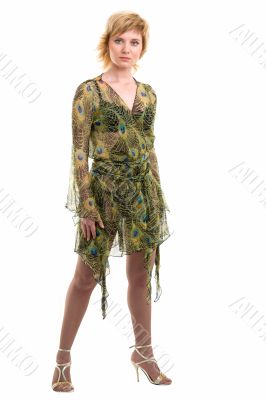 standing beautiful girl