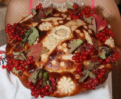Ukrainian handmade festive bakery Holiday Bread