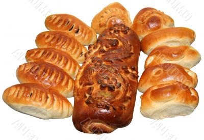 Isolated Ukrainian festive bakery Holiday Bread