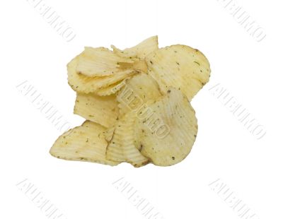 Potato chips with spices