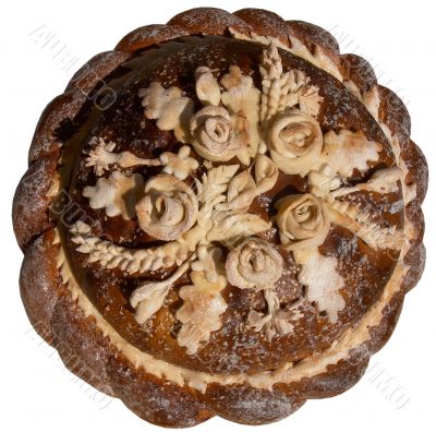  	Isolated Ukrainian festive bakery Holiday Bread