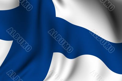 Rendered Finnish Flag