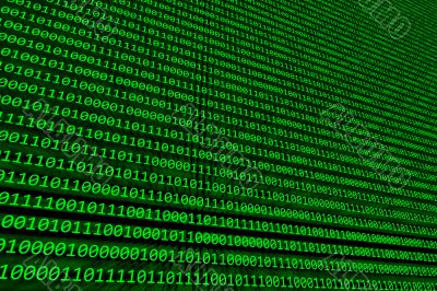 Green Binary Background