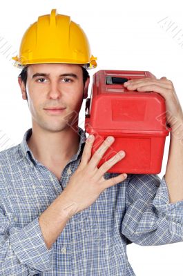Young contruction worker