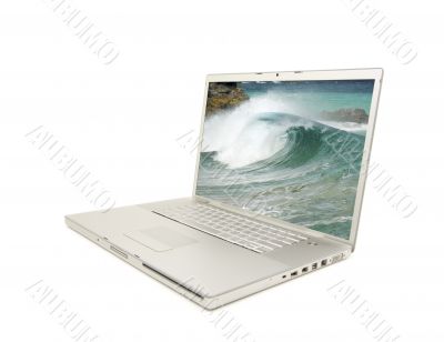 Laptop Isolated on White