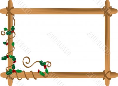 Frame with holly