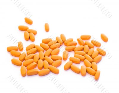 Vitamins Isolated On White