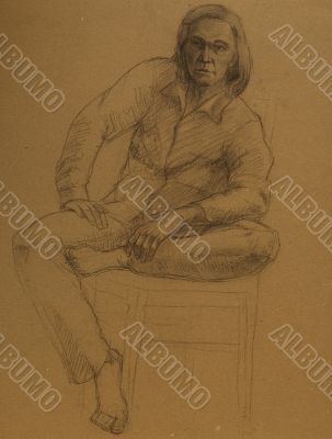 Portrait drawing.