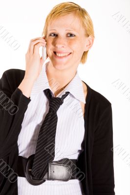 Business woman on the phone