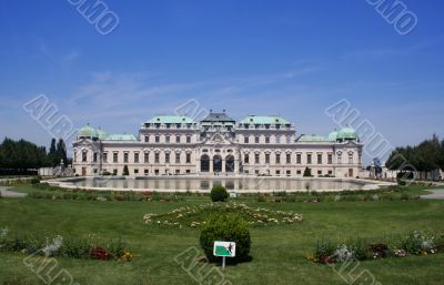 Summer palace Belvedere in Vienna
