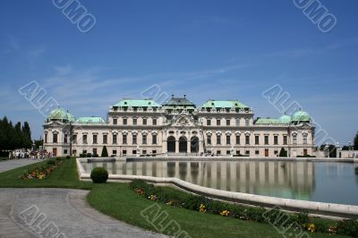 Summer palace Belvedere in Vienna