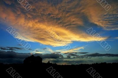 Silhouette and Sunset