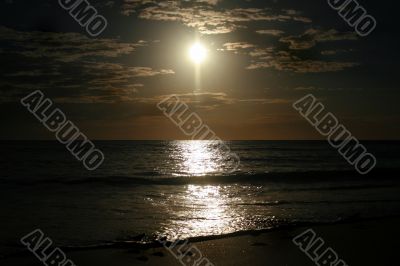 Dark and Bright Sunset