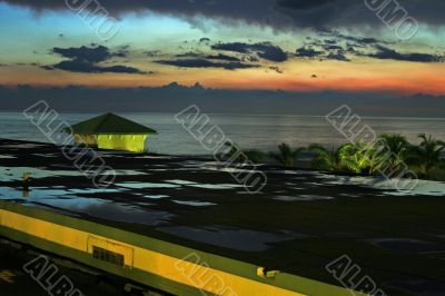 Sunset after Rain, with Ocean