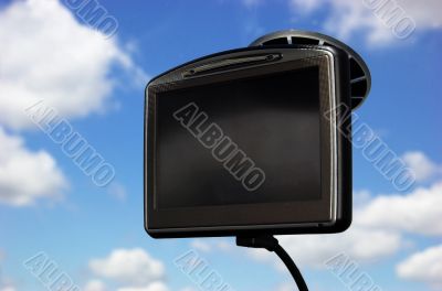 GPS on car window