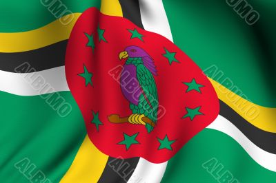 Rendered Dominica Flag