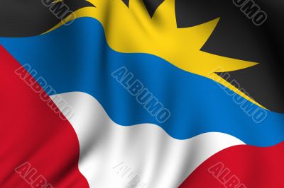 Rendered Antiguan Flag