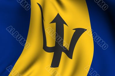 Rendered Barbadian Flag