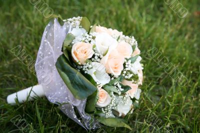 Bouquet on the grass