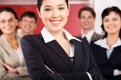 Happy employer