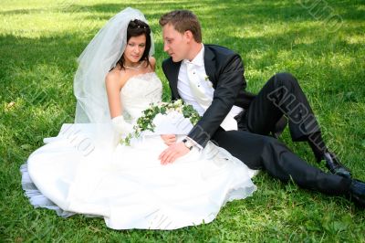 Couple on the grass