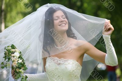 Happy bride