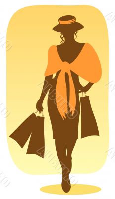 female shopping