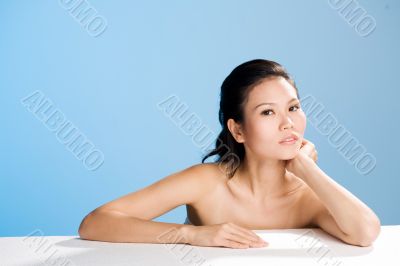 alluring young asian woman