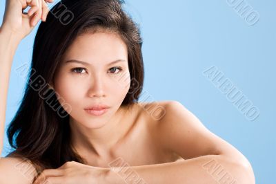 alluring young asian woman