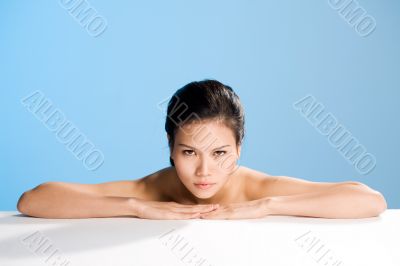 attractive sensual looking asian woman