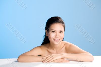 attractive sensual looking asian woman