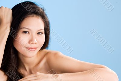 attractive sensual looking asian woman