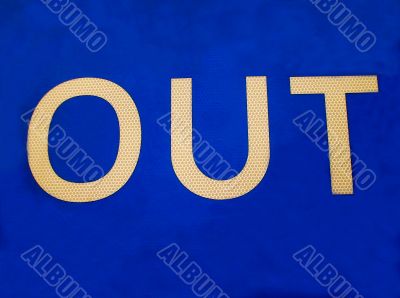 Blue Out Sign