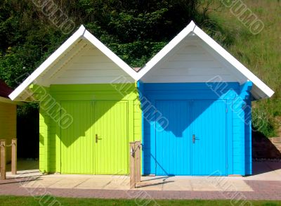 Two beach chalets