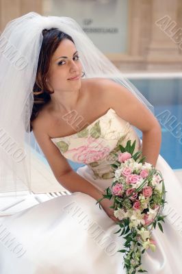 Beautiful bride on wedding day