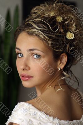 Beautiful bride on wedding day