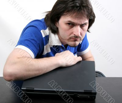 man and laptop