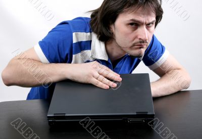 man and laptop