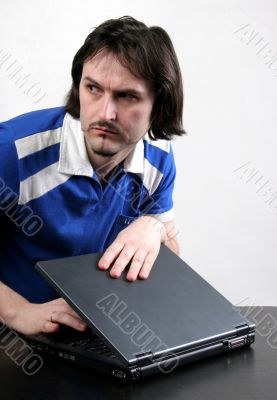 man and laptop