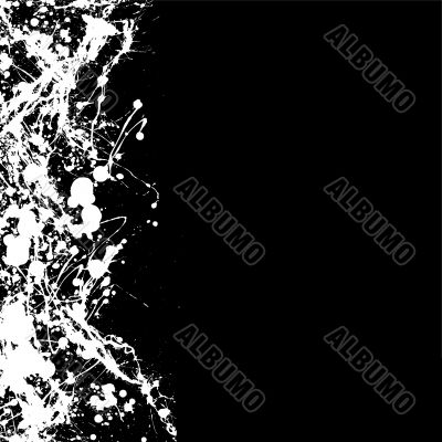 negative ink splat