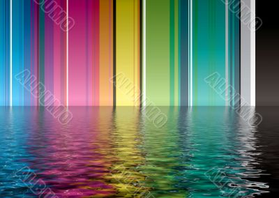 rainbow band water