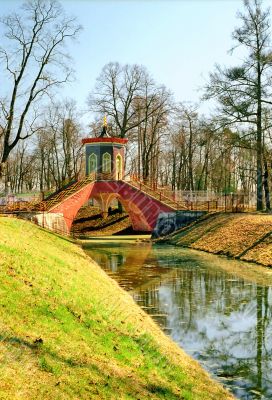 Brige in Chinese style in Spring