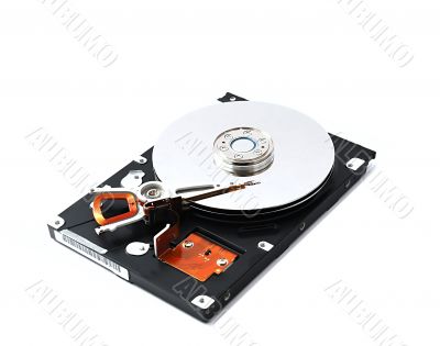 hard disk white with shadow