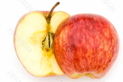Juicy red apple