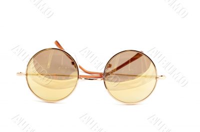 sun glasses on white background